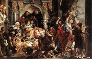 JORDAENS, Jacob Christ Driving the Merchants from the Temple china oil painting reproduction